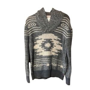 Banana Republic Heritage Collection Men's Patterned Cowl Neck Sweater